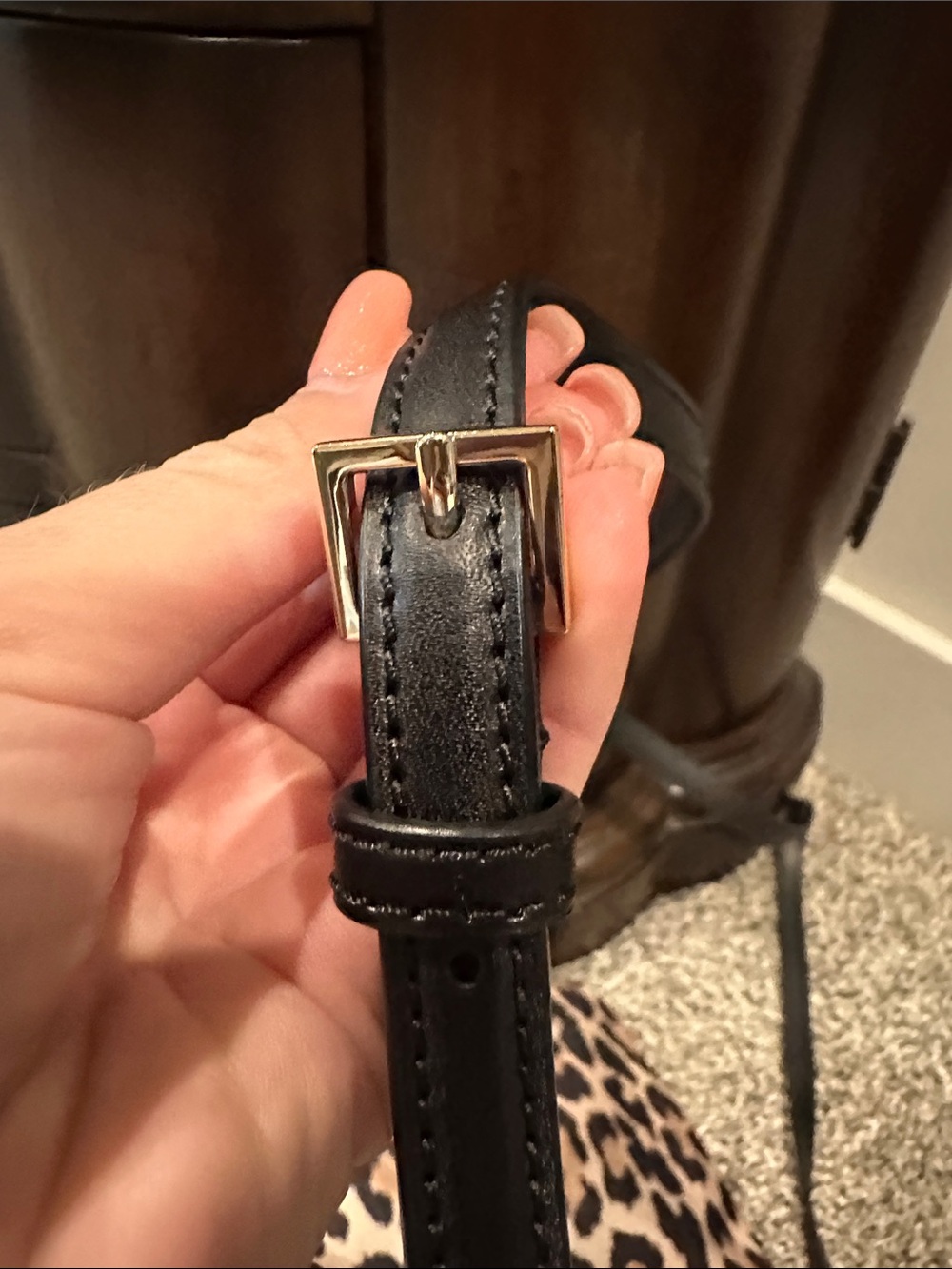 kate spade Leopard Print Crossbody in Tan and Black - Picture 12 of 12